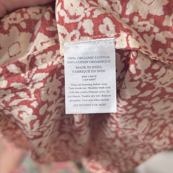 NEW Faherty Carmel floral button front self belt tie dress Spice Sunrise Floral - Picture 13 of 16